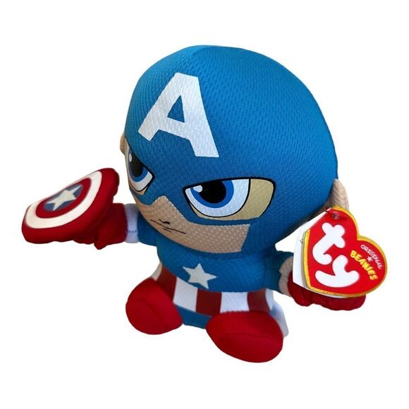 NWT - TY Beanies - Captain America - Picture 1 of 5